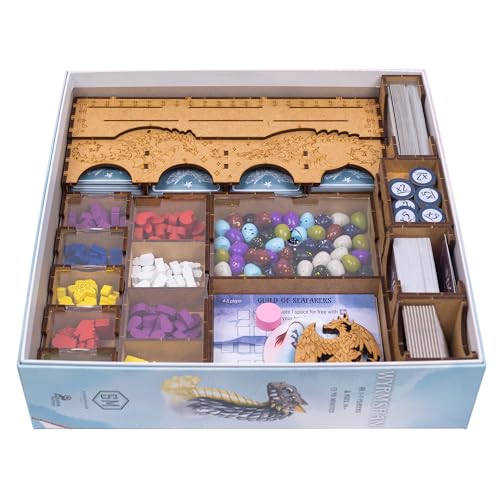 TowerRex Organizer für Wyrmspan, Upgrade-Brettspiel-Komponententenschalen, Aufbewahrungsbox für Karten, Spielsteine und Würfel, Brettspiel-Zubehör für Wyrmspan-Brettspiel TowerRex Organizer für Wyrmspan, Upgrade-Brettspiel-Komponententenschalen, Aufbewahrungsbox für Karten, Spielsteine und Würfel, Brettspiel-Zubehör für Wyrmspan-Brettspiel von TowerRex