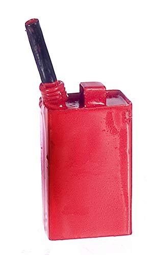 Puppenhaus Miniatur Gallone Gasoline 1 / Gallone Kann Rot Metall 1:12 Maßstab von Town Square Miniatures