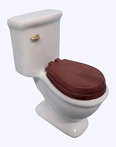 Puppenhaus Miniatur Badezimmer Möbel einfach Weiß Porzellan Toilette Puppenhaus Miniatur Badezimmer Möbel einfach Weiß Porzellan Toilette von Town Square