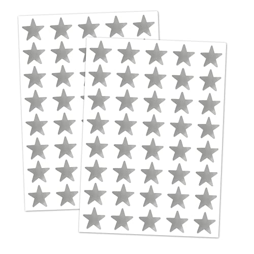 1000 Stück, Sticker Sterne Aufkleber Silber Glitzer - 15mm 1000 Stück, Sticker Sterne Aufkleber Silber Glitzer - 15mm von TownStix