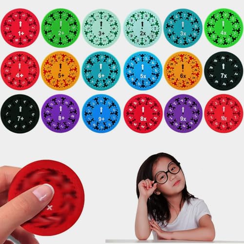 18 Stück Mathe Fidget Spinner Set, Mathematik Lernspielzeug mit Addition, Subtraktion, Multiplikation & Division Rechenwirbel Fidget Spinner für Kinder, Lustige Mathe Lern Fidget Toys Für Kinder 18 Stück Mathe Fidget Spinner Set, Mathematik Lernspielzeug mit Addition, Subtraktion, Multiplikation & Division Rechenwirbel Fidget Spinner für Kinder, Lustige Mathe Lern Fidget Toys Für Kinder von TownTop