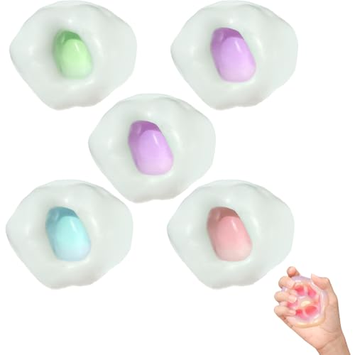 Fufu Squishy Bälle, 5 Stück Formbare Anti-Stress-Bälle, Mit Vakuumnadel Für Individuelle Formen, Ideal Als Fidget Toys Und Stressbälle Für Kinder Und Erwachsene Fufu Squishy Bälle, 5 Stück Formbare Anti-Stress-Bälle, Mit Vakuumnadel Für Individuelle Formen, Ideal Als Fidget Toys Und Stressbälle Für Kinder Und Erwachsene von TownTop