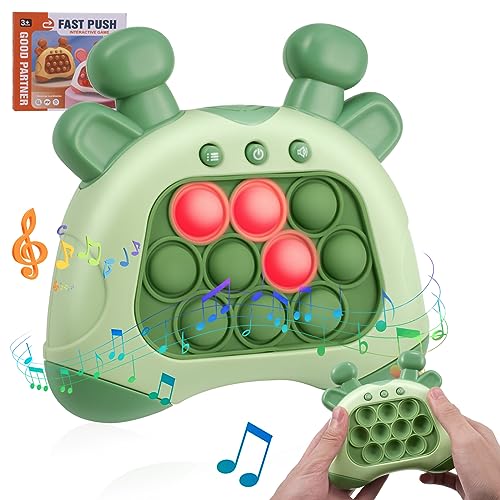 Towwoo Quick Push Spiel, Pop It Fidget Elektronisches Sensorspiel Silikon Spielzeug für Jungen Mädchen, Puzzle Pop Bubble Game Machine Geschenk für Kinder und Erwachsene (B - Upgraded 80 Level) Towwoo Quick Push Spiel, Pop It Fidget Elektronisches Sensorspiel Silikon Spielzeug für Jungen Mädchen, Puzzle Pop Bubble Game Machine Geschenk für Kinder und Erwachsene (B - Upgraded 80 Level) von Towwoo