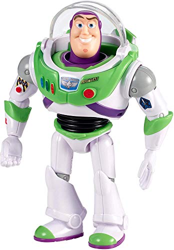 Mattel GGX30 - Toy Story 4 Buzz Lightyear mit Schild Spielzeug Action Figur, ab 3 Jahren, 17 cm von Disney Pixar Toy Story