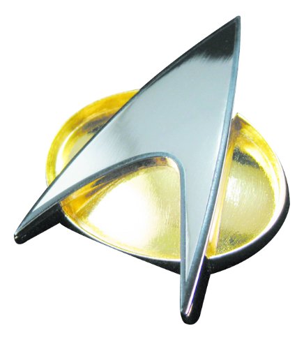 Star Trek TNG Replik 1/1 Kommunikationsabzeichen der Sternenflotte von Roddenberry