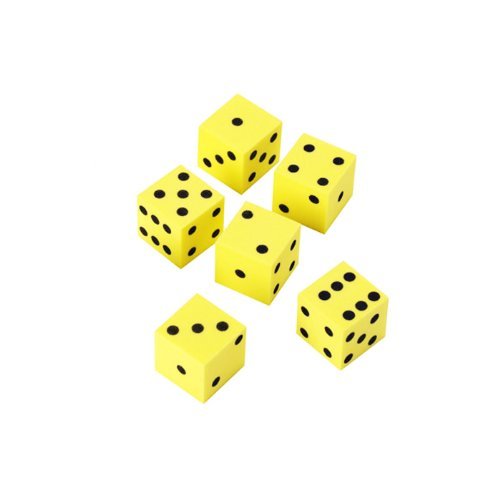 6 x Learning Resources 16mm Foam Dot Dice von Learning Resources