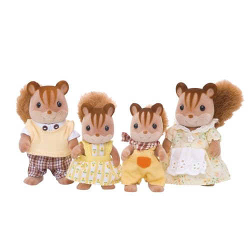 Sylvanian Families 4172 Walnuss Eichhörnchen Familie - Figuren für Puppenhaus, Mehrfarbig von Sylvanian Families