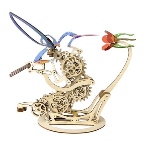 ToyGhillied 3D Hölzerne Puzzles Kolibri Mechanischer, 200+ Teile DIY Holz Puzzle Modellbausatz, Kinetische Mechanisches Modell Deko Bildung Erwachsene ToyGhillied 3D Hölzerne Puzzles Kolibri Mechanischer, 200+ Teile DIY Holz Puzzle Modellbausatz, Kinetische Mechanisches Modell Deko Bildung Erwachsene von ToyGhillied