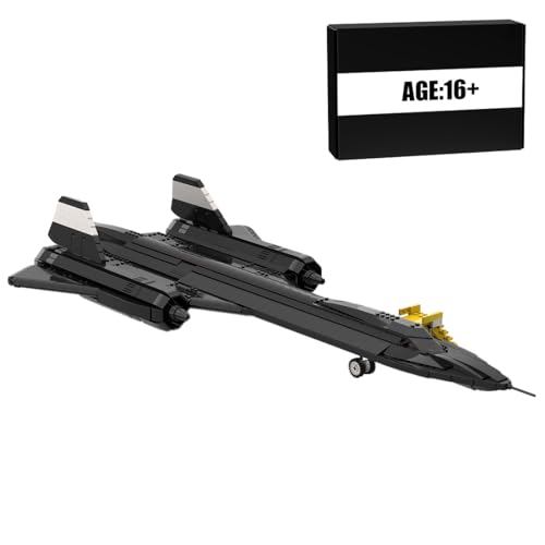 ToyGhillied SR-71 Blackbird Tactical Aircraft Baustein, WW2 Kampfjet-Baustein-Set, 1769-Teile Militär Aufklärungs Flugzeugspielzeug für Erwachsene- Kompatibel mit Allen Bausteinen ToyGhillied SR-71 Blackbird Tactical Aircraft Baustein, WW2 Kampfjet-Baustein-Set, 1769-Teile Militär Aufklärungs Flugzeugspielzeug für Erwachsene- Kompatibel mit Allen Bausteinen von ToyGhillied