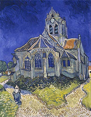 ToyHero Klassische Puzzles 1000 Teile Die Kirche in Auvers - Van Gogh Berühmten Malerei Serie - Qualität Puzzles 1000 Puzzleteile für Erwachsene Teens 19,69 * 27,17 Zoll von ToyHero