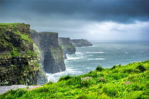 ToyHero Puzzle 1000 Teile Landschaft - CliffsofMoher, Irland - 1000 Teile Panorama Puzzle Die Klippen von Moher Klassische Karton Puzzle 70x50cm Bunte das Rätsel von ToyHero