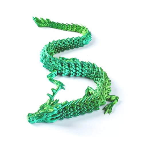 3D-gedruckter Drache, chinesischer Drache, 30,5 cm, flexibler beweglicher Drache, Drache, Fidget-Spielzeug für flexible Gelenke, Glücksdrache für Zuhause, Büro, Schreibtischdekoration, ADHS-Spielzeug, 3D-gedruckter Drache, chinesischer Drache, 30,5 cm, flexibler beweglicher Drache, Drache, Fidget-Spielzeug für flexible Gelenke, Glücksdrache für Zuhause, Büro, Schreibtischdekoration, ADHS-Spielzeug, von ToySupplyFun