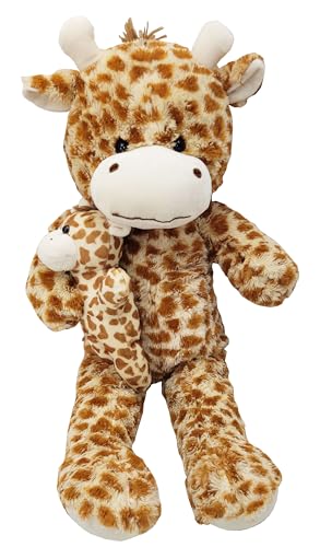 Riesen Plüschtier Giraffe mit Babygiraffe 80 cm Teddybär Riesen Plüschtier Giraffe mit Babygiraffe 80 cm Teddybär von ToyToyToy