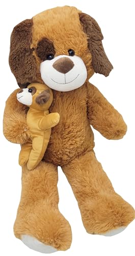 Riesen Plüschtier Hund mit Welpe 80 cm Teddybär Riesen Plüschtier Hund mit Welpe 80 cm Teddybär von ToyToyToy