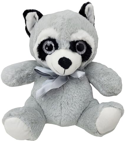 ToyToyToy Plüschtier Waschbär 30 cm Teddy mit Schleife und Glitzeraugen ToyToyToy Plüschtier Waschbär 30 cm Teddy mit Schleife und Glitzeraugen von ToyToyToy