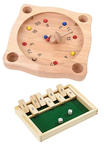ToyToyToy Tiroler Roulette und Klappwürfelspiel Shut The Box Partyspiele im Set ToyToyToy Tiroler Roulette und Klappwürfelspiel Shut The Box Partyspiele im Set von ToyToyToy