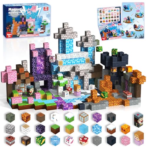 ToyUnited Magnetische Bausteine Magnetic Blocks Bauen Fantasiewelt 150PCS für Jungen und Mädchen ab 3 Jahren Konstruktionsspielzeug für Kinder Spielzeug ab 6 Jahre Jungen Ostern Geschenke Kinder von ToyUnited