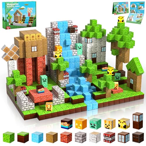 ToyUnited Magnetische Bausteine, magnetische Bausteine, stapelbar, magnetisches Wald-Set, STEM Montessori, sensorisches Spielzeug für Kinder, Jungen, Mädchen, Alter 3, 4, 5, 6, 7, 8, 9, 10, ToyUnited Magnetische Bausteine, magnetische Bausteine, stapelbar, magnetisches Wald-Set, STEM Montessori, sensorisches Spielzeug für Kinder, Jungen, Mädchen, Alter 3, 4, 5, 6, 7, 8, 9, 10, von ToyUnited