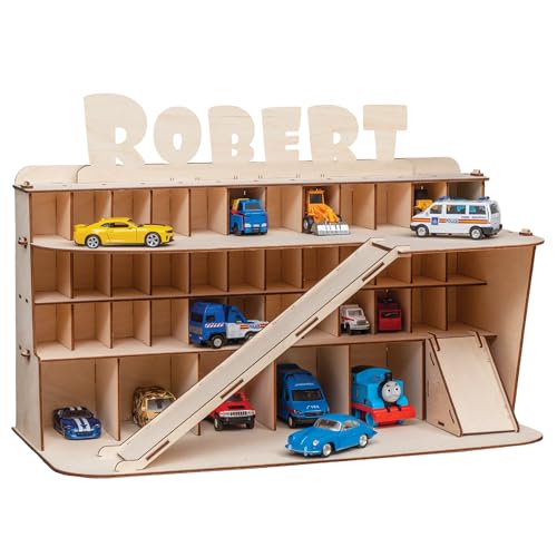 Holzspielzeug Auto Garage Aufbewahrung - kleines Modell von Toy Box