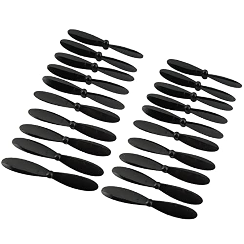 Toygogo 20er Pack Propeller Ersatz Props Set für RC Drohne, aus Kunststoff - Schwarz, 5,5 cm von Toygogo