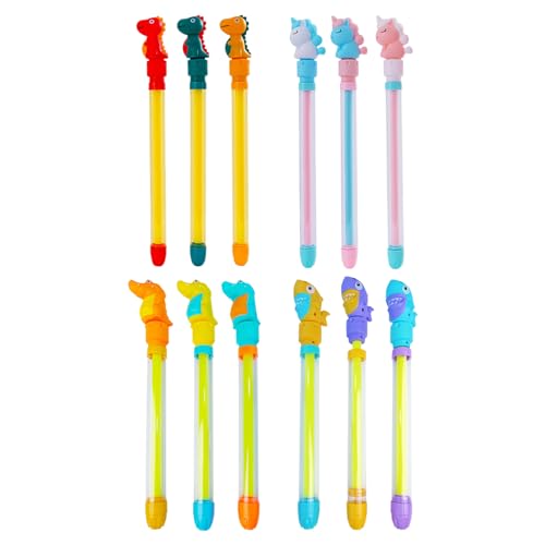 Wasserpistole für Kinder, 4 Stück 36cm Wasserspritzpistole Spritzpistole Bunten Kunststoff Groß Spritzpistole Wasserspritze Blaster Water Gun für Sommer Schwimmbad Strand Outdoor Strandspielzeug von Toyhood