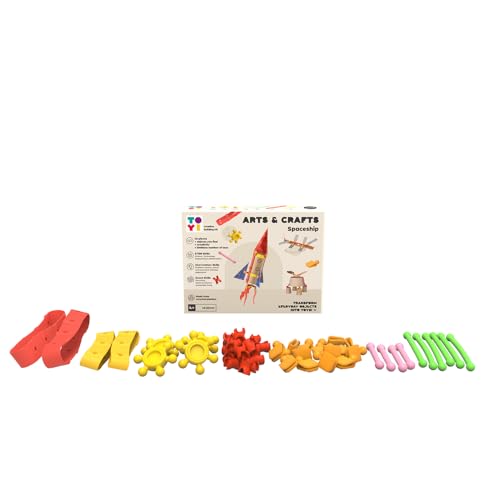 Toyi Arts & Crafts Raumschiff-Bausatz – 48 Teile DIY Werkzeugset, Erstellen Sie Ihre eigenen Raumschiffe, Kreatives DIY Boxen-Set, Werkzeuge u Toyi Arts & Crafts Raumschiff-Bausatz – 48 Teile DIY Werkzeugset, Erstellen Sie Ihre eigenen Raumschiffe, Kreatives DIY Boxen-Set, Werkzeuge u von Toyi