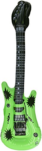 1 x Abendkleid Rock N Roll Party-Neon Coloured Aufblasbare Gitarre Green [Spielzeug] von Toyland