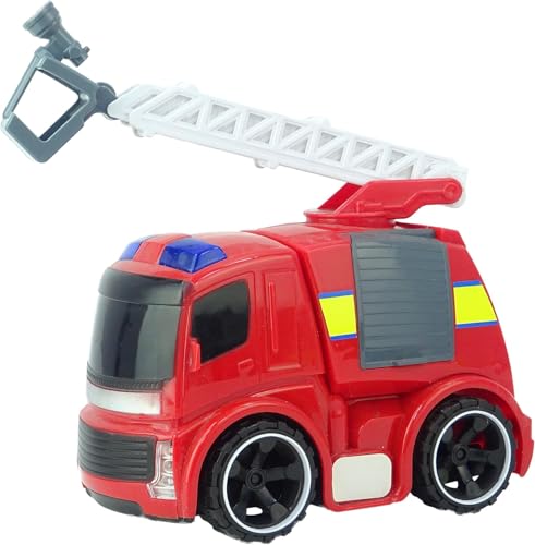 Fire Vehicle mit Ladders Vehicle - Leichtgewicht und Sound Friction Power - Druckguss Fahrzeuge - Kinderspielzeug von Toyland
