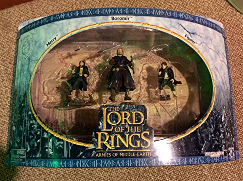 HERR DER RINGE Battle Scale Figures ATTACK AT AMON-HEN Boromir Merry Pippin AOME Armies of Middle-Earth von Toyland