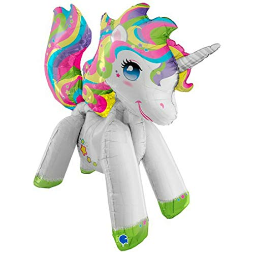 Jumbo 42 "Foil Standing Unicorn Balloon - 3.5ft hohes, verbindbares Einhorn Jumbo 42 "Foil Standing Unicorn Balloon - 3.5ft hohes, verbindbares Einhorn von Toyland
