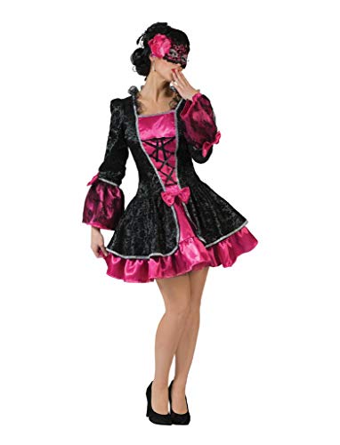 Kostüm Madame Leabelle Damen Rokoko Barock Gräfin Größe 32/34 Kleid Renaissance schwarz pink Adel Karneval Fasching Pierro's von Toyland
