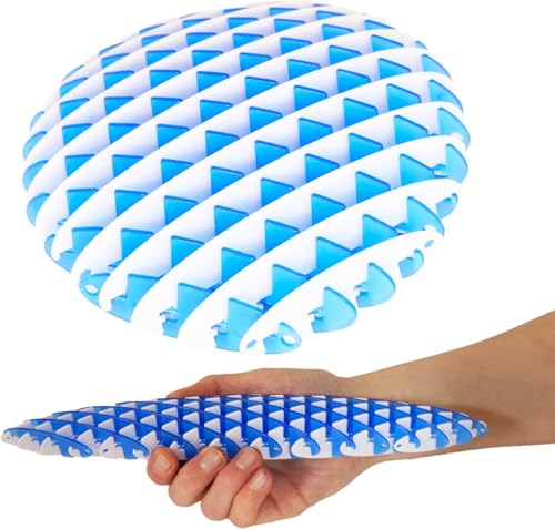 Toyland® 10 cm (4 Zoll) Zappelwurm-Zappelspielzeug – blau und weißes zweifarbiges Design – sensorisches Spielzeug von Toyland