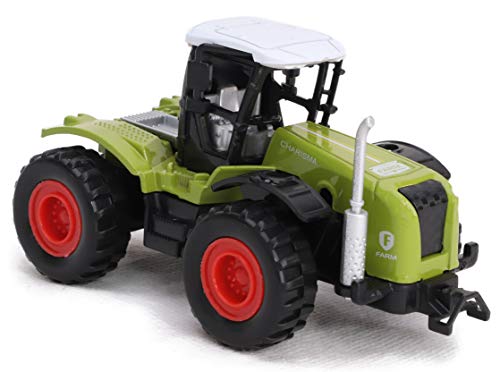 Toyland® 10cm Pull Back Druckguss 4x4 Farm Tractor (GRÜN) von Toyland