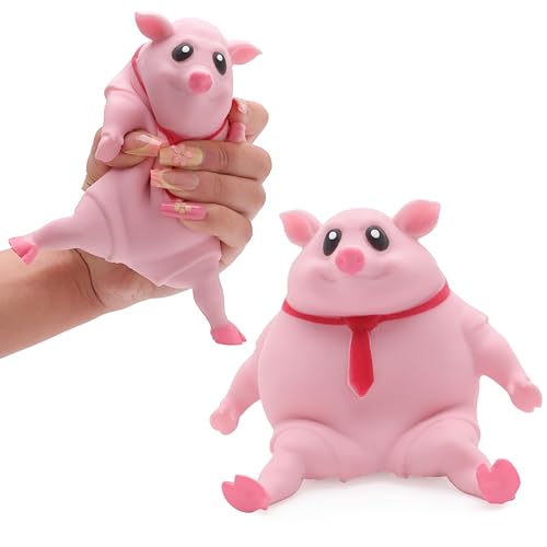 Toyland® 14 cm (5,5 Zoll) Squishy Splat Pig Sensory Squeeze Toy – Originelles Zappelspielzeug – Stressabbauendes Spielzeug für Kinder & Erwachsene von Toyland