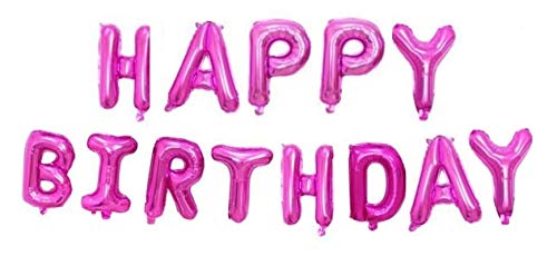 Toyland® 16" Happy Birthday Balloons – Nur Luftfüllung – Pink von Toyland