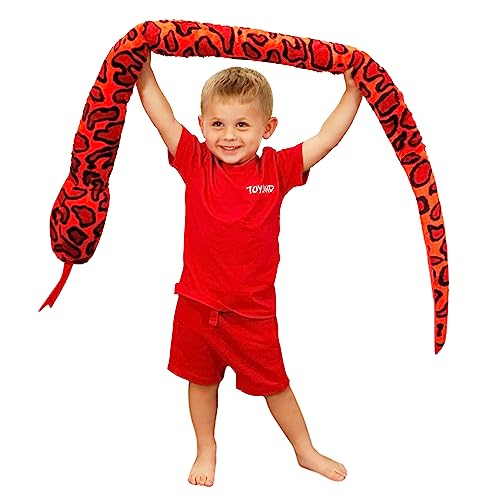 Toyland® 170 cm (5,5 Fuß) riesige zweifarbige Plüschschlange – 5 Verschiedene Designs – Plüschtiere für Kinder von Toyland
