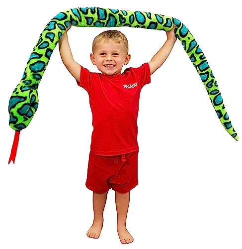 Toyland® 170 cm (5,5 Fuß) riesige zweifarbige Plüschschlange – 5 Verschiedene Designs – Plüschtiere für Kinder von Toyland