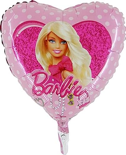 Toyland® 18 Zoll herzförmiger Barbie-Folienballon mit Punkten – Partydekoration für Kinder von Toyland