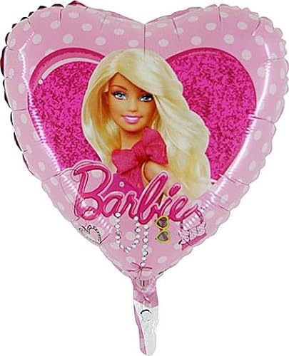 Toyland® 18 Zoll herzförmiger Barbie-Folienballon mit Punkten – Partydekoration für Kinder von Toyland