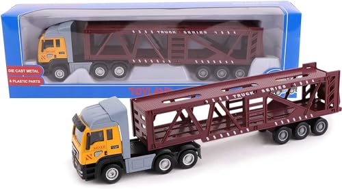 Toyland® 28cm Spielzeug LKW & Anhänger - Diecast - Modellspielzeug & Fahrzeuge - Verschiedene Designs (Autotransporter LKW) von Toyland