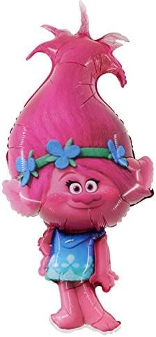 Toyland® 39-Zoll-Folienballon in Prinzessin-Mohn-Troll-Form – Trolls-Partydekorationen für Kinder von Toyland