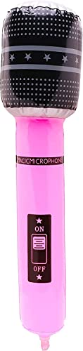 Toyland® 40 cm aufblasbares Mikrofon - Neonpink - Partydekoration & Kostümzubehör für Erwachsene von Toyland