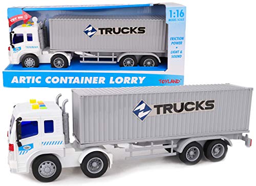 Toyland® 40cm Container-LKW-Spielzeug mit Lichtern und Sound - Jungenfahrzeuge von Toyland