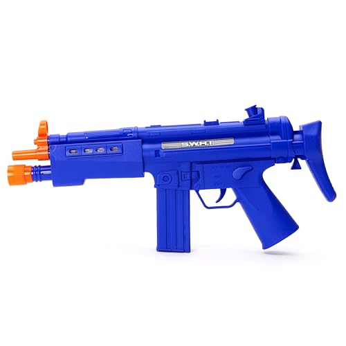Toyland® 43 cm (16,9 Zoll) Schnellfeuer-Maschinengewehr SWAT Blau mit Lichtern und Geräuschen – Rollenspiel- und Kostümspielzeug – Ab 3 Jahren von Toyland