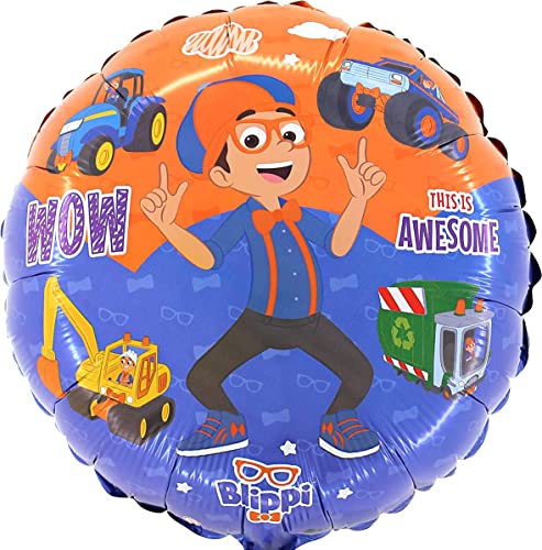 Toyland® 45,7 cm runder Blippi-Charakter-Folienballon – Kinderparty-Dekorationen von Toyland