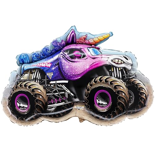 Toyland® 80cm (32") Monster Jam "Sparkle Smash" Folienballon - Charakterballons in Monstertruck-Form von Toyland