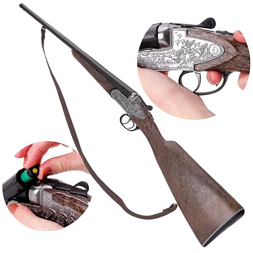 Toyland® 84 cm (33") Doppelflinte – Zündhütchen mit 3 Patronen – Sound- und Raucheffekte – Mit Tragegurt von Toyland