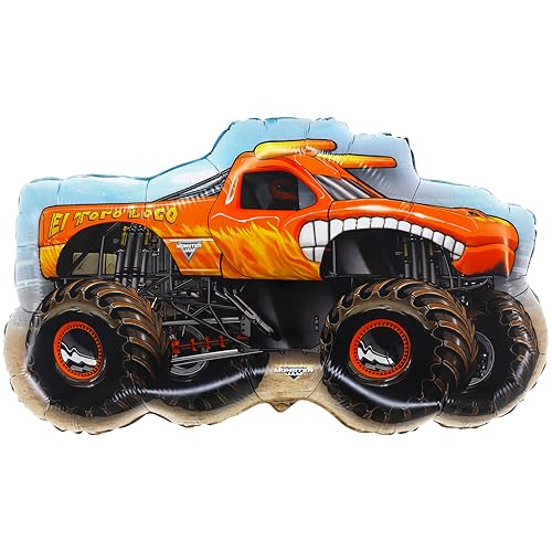 Toyland® 85cm (33") Monster Jam "El Toro Loco" Folienballon - Charakterballons in Monstertruck-Form von Toyland