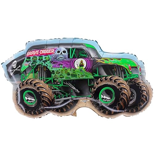 Toyland® 86cm (34") Monster Jam "Grave Digger" Folienballon - Charakterballons in Monstertruck-Form von Toyland