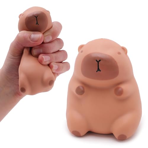 Toyland® 9 cm (3,5 Zoll) Squishy Capybara Sensorisches Quetschspielzeug – Lustiges Zappelspielzeug – Stressabbauendes Spielzeug für Kinder & Erwachsene von Toyland